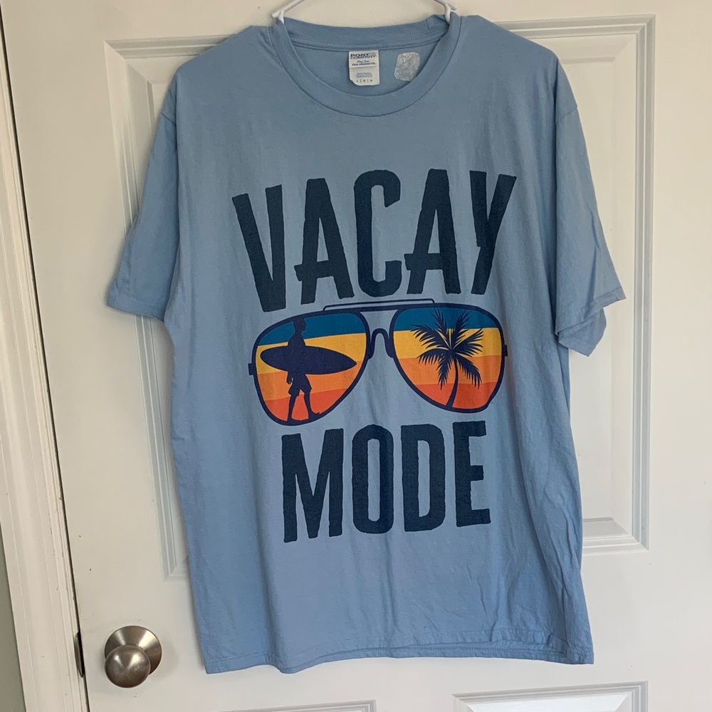 Vacay Mode Light Blue Graphic Tee
